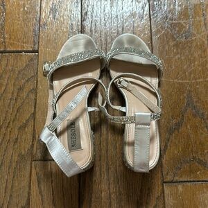 women’s sequin kitten heels